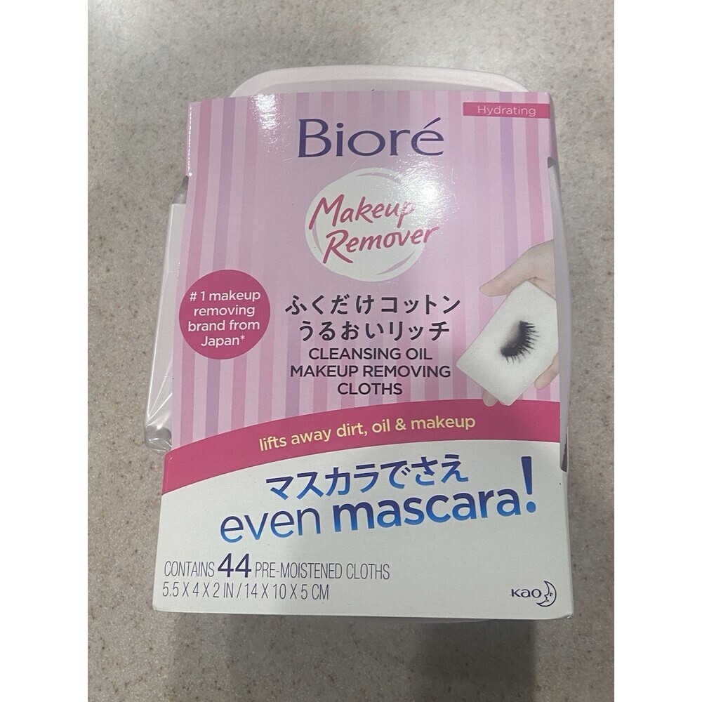 Biorรฉ Beauty Oil Makeup Removing Cloths, 44 count, Top Japanese Makeup Remover